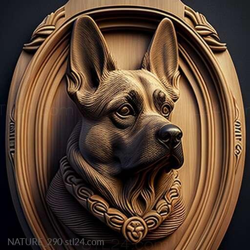 Nature and animals (st Yale dog famous animal 2, NATURE_290) 3D models for cnc