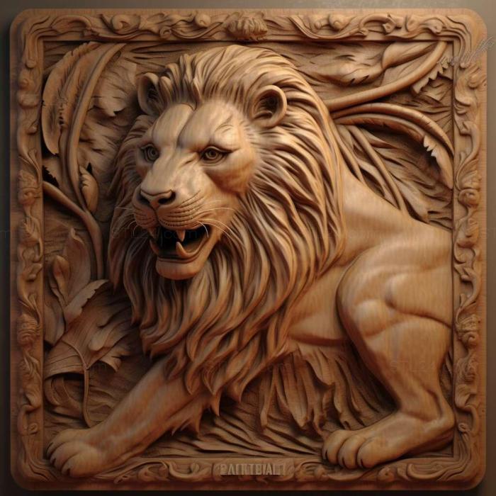 Nature and animals (stl The Lion King 4, NATURE_2912) 3D models for cnc