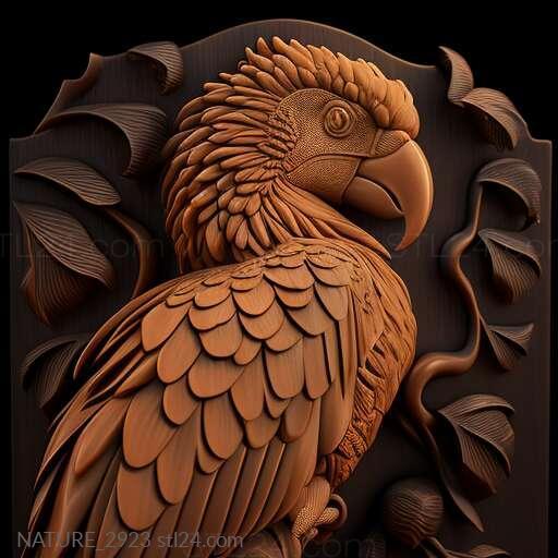 Nature and animals (st Alex parrot famous animal 3, NATURE_2923) 3D models for cnc