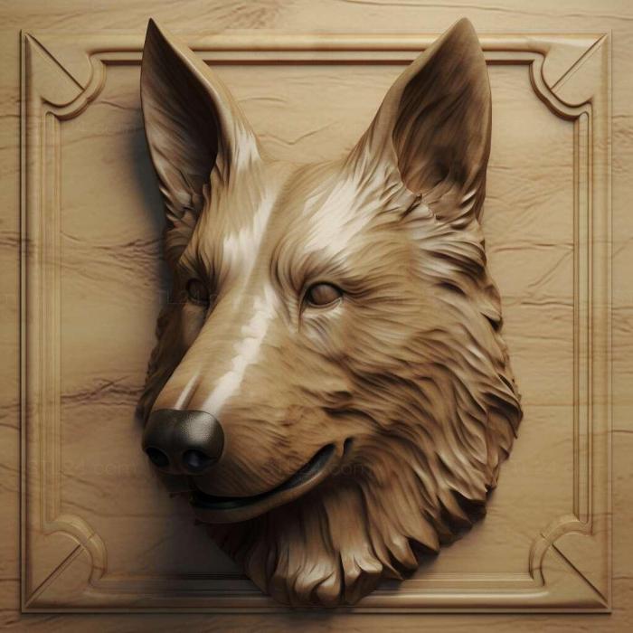 Nature and animals (Belgian Shepherd dog 3, NATURE_2999) 3D models for cnc