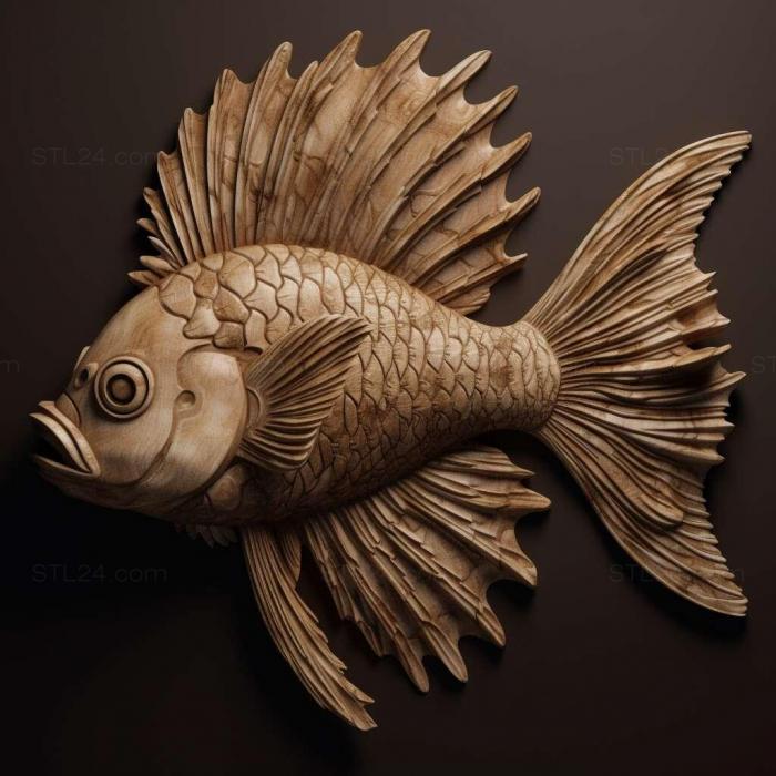 Nature and animals (st Ancistrus claro fish 3, NATURE_3) 3D models for cnc