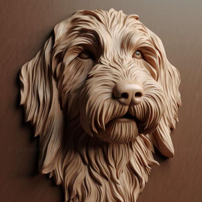 Nature and animals (st Small Vendean Basset Griffon dog 1, NATURE_3021) 3D models for cnc