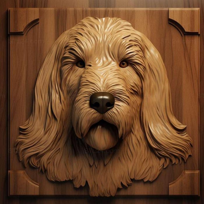 Nature and animals (st Small Vendean Basset Griffon dog 2, NATURE_3022) 3D models for cnc