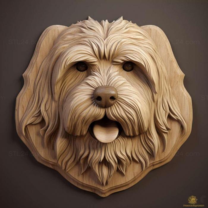Nature and animals (st Tibetan Terrier dog 4, NATURE_3044) 3D models for cnc