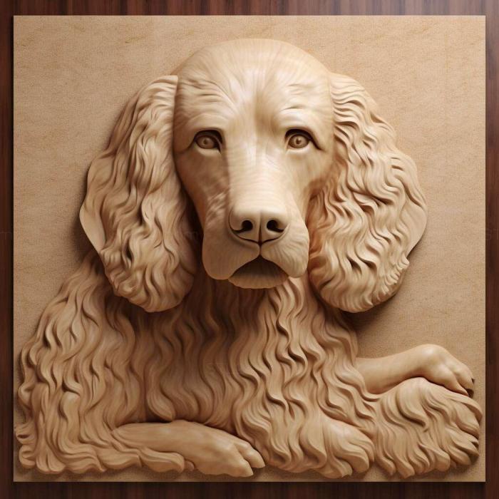 Nature and animals (st Poodle Pointer dog 1, NATURE_3105) 3D models for cnc