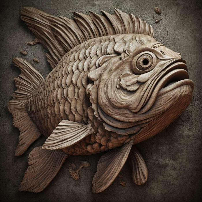 Nature and animals (st Meteor fish fish 2, NATURE_314) 3D models for cnc