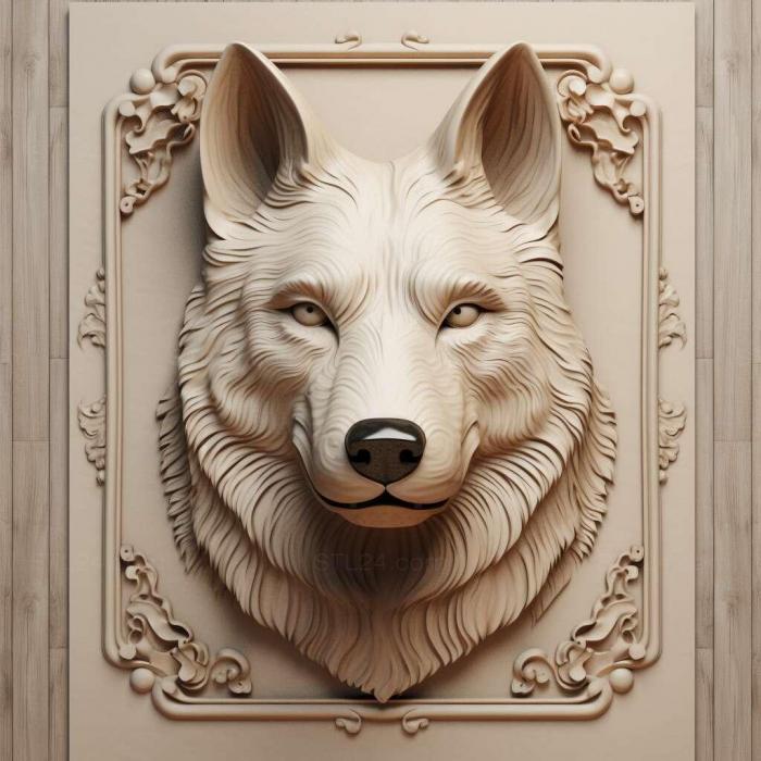 Nature and animals (st Russian European husky dog 4, NATURE_3184) 3D models for cnc