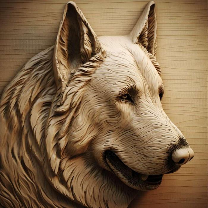 Nature and animals (Portuguese Shepherd dog 1, NATURE_3253) 3D models for cnc