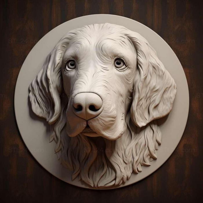 Nature and animals (English Setter dog 2, NATURE_3278) 3D models for cnc