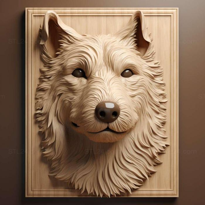 Nature and animals (st Taigan dog breed dog 2, NATURE_330) 3D models for cnc