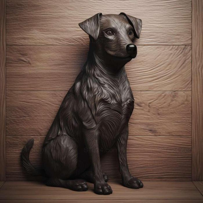 Nature and animals (Patterdale Terrier dog 2, NATURE_3366) 3D models for cnc
