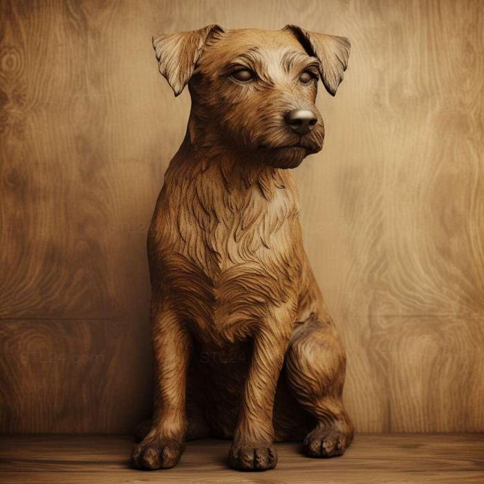 Nature and animals (Patterdale Terrier dog 3, NATURE_3367) 3D models for cnc