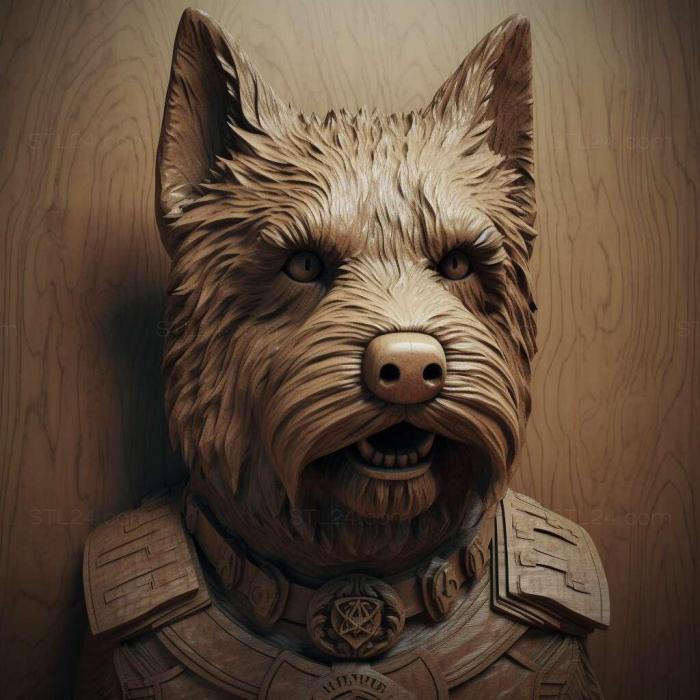 Nature and animals (st Slovak rough haired cop dog 1, NATURE_3377) 3D models for cnc