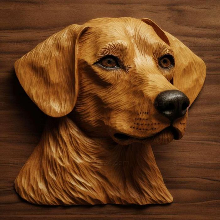 Nature and animals (Anglo French Small Hound dog 2, NATURE_34) 3D models for cnc
