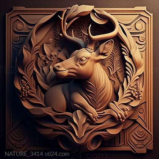 Nature and animals (st The Cheat and the Pearl famous animal 2, NATURE_3414) 3D models for cnc