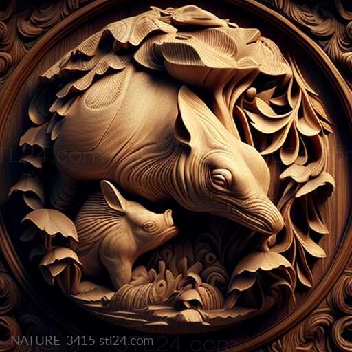 Nature and animals (st The Cheat and the Pearl famous animal 3, NATURE_3415) 3D models for cnc