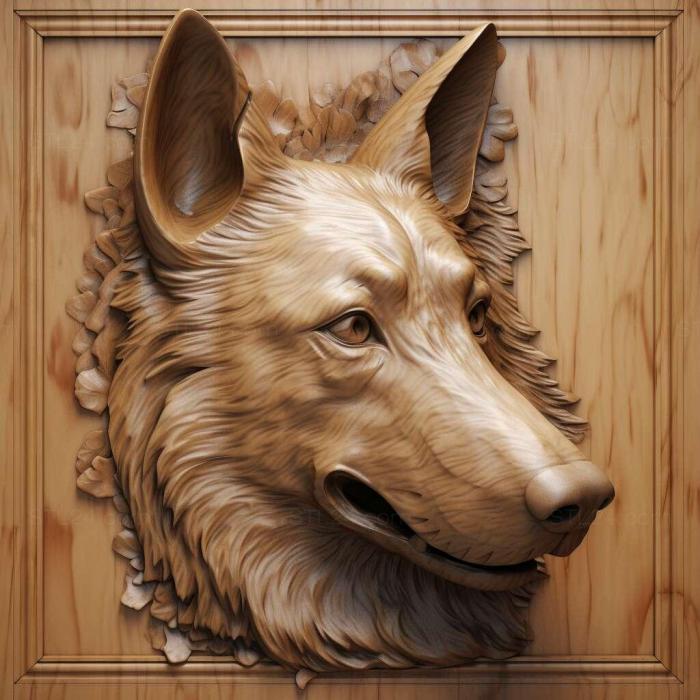 Nature and animals (Eastern European Shepherd dog 2, NATURE_3470) 3D models for cnc