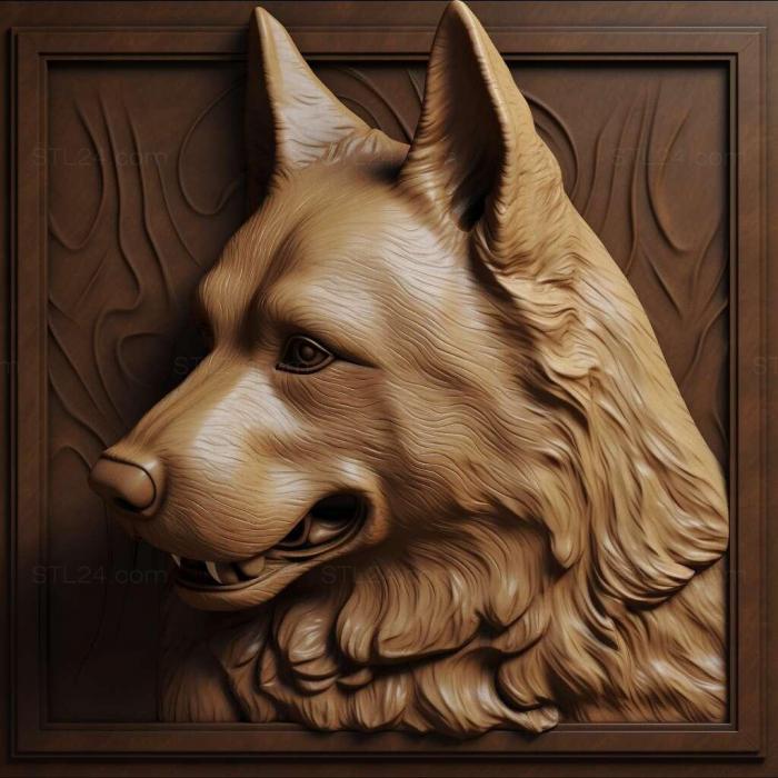Nature and animals (Eastern European Shepherd dog 3, NATURE_3471) 3D models for cnc