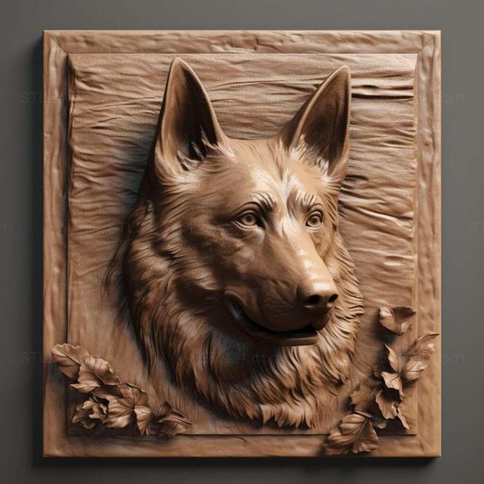 Nature and animals (Eastern European Shepherd dog 4, NATURE_3472) 3D models for cnc