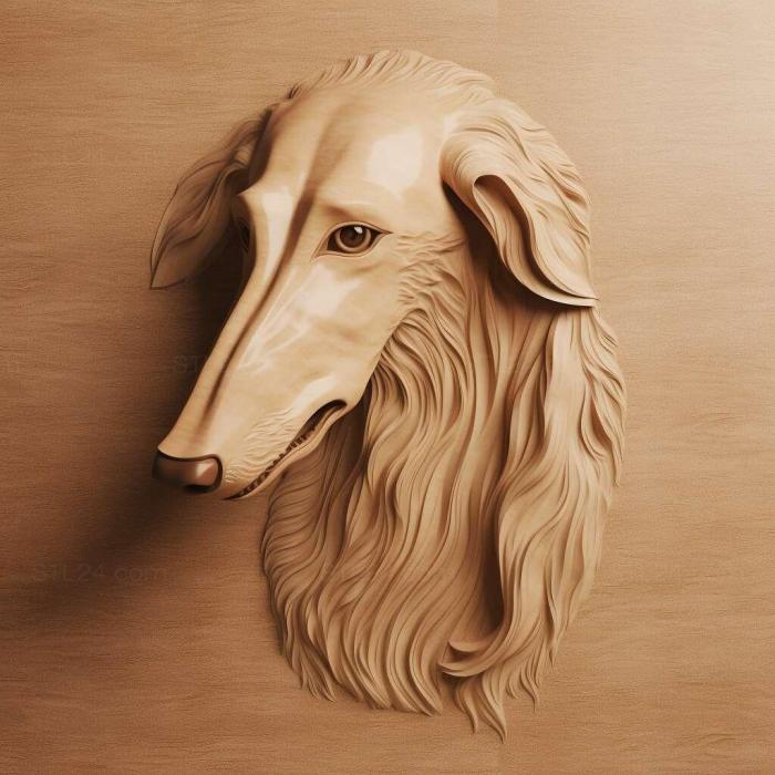 Nature and animals (Silky Windhound dog 2, NATURE_3522) 3D models for cnc