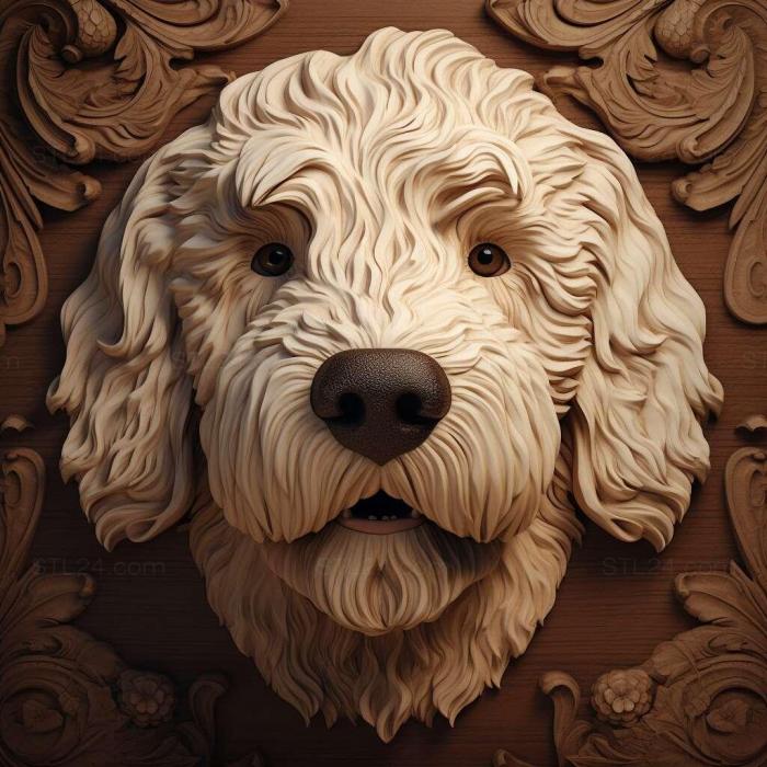 Nature and animals (st Portuguese Water dog 2, NATURE_3622) 3D models for cnc