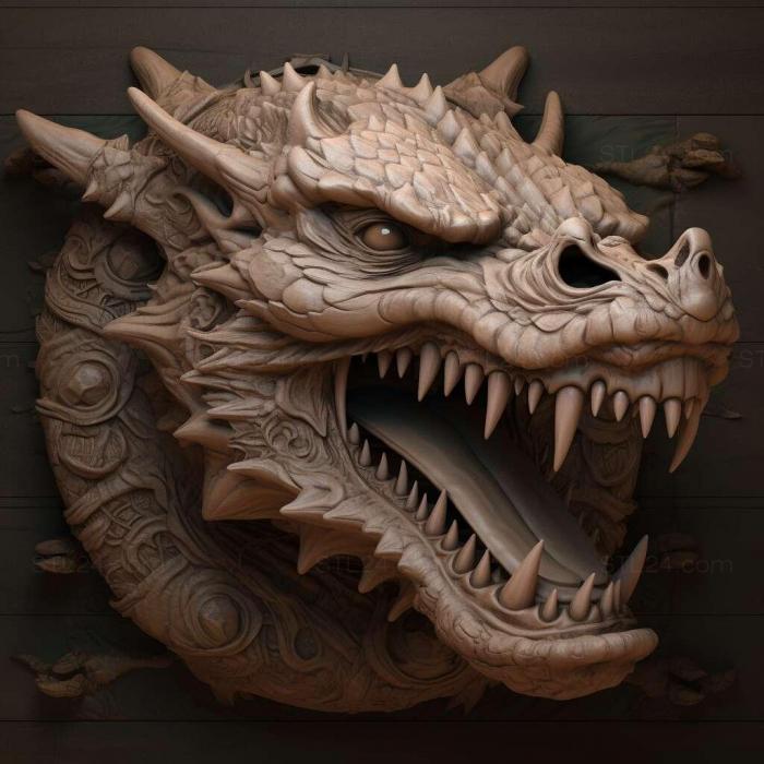 Nature and animals (Fangs for Nothin Fusube Gyms Dragons Fang 1, NATURE_3645) 3D models for cnc