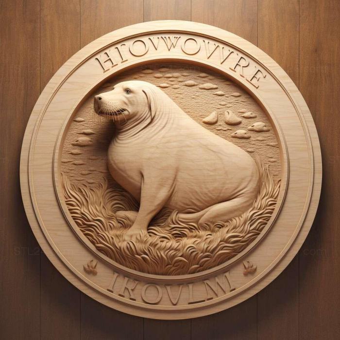 Nature and animals (st Hoover seal famous animal 3, NATURE_3679) 3D models for cnc