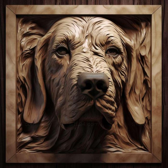 Nature and animals (The Hound of Artoise dog 3, NATURE_3751) 3D models for cnc