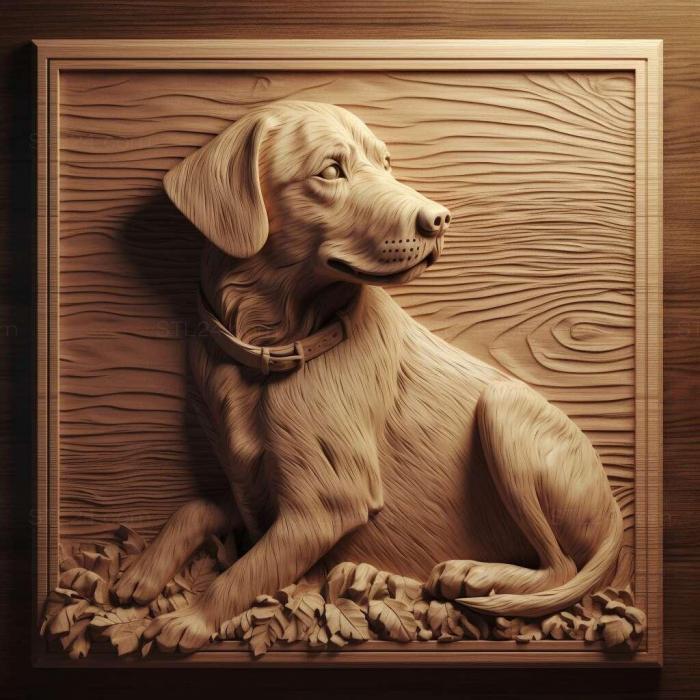 Nature and animals (st Anglo French Small Hound dog 4, NATURE_3764) 3D models for cnc