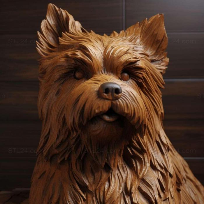 Nature and animals (Beaver is a Yorkshire terrier dog 4, NATURE_3812) 3D models for cnc