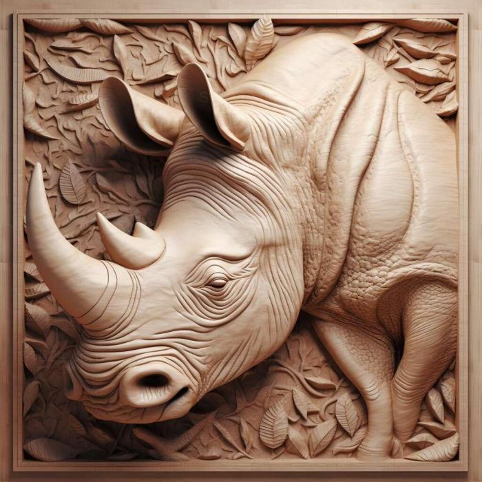 Nature and animals (st Oryctes rhinoceros 3, NATURE_3875) 3D models for cnc