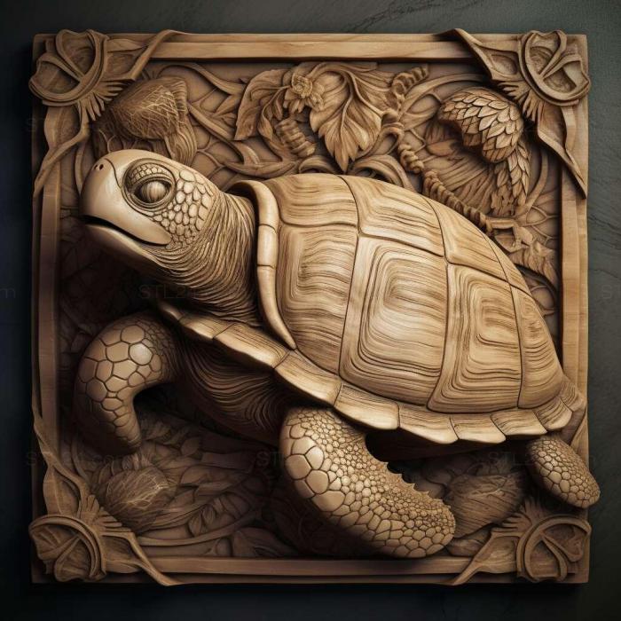 Nature and animals (st Advaita turtle famous animal 2, NATURE_3886) 3D models for cnc