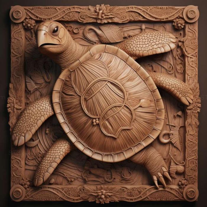 Nature and animals (st Advaita turtle famous animal 4, NATURE_3888) 3D models for cnc