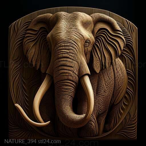 Nature and animals (st Lena Mammoth famous animal 2, NATURE_394) 3D models for cnc