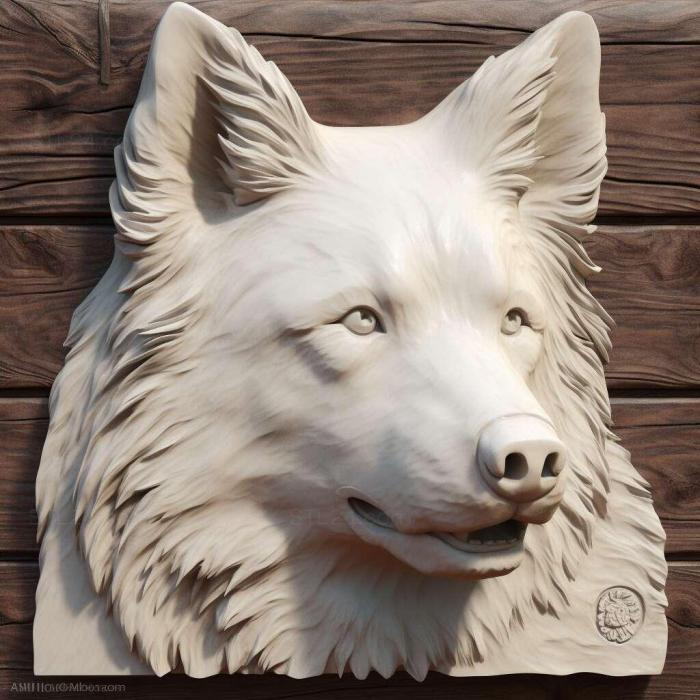 Nature and animals (Romanian Carpathian Shepherd dog 1, NATURE_3941) 3D models for cnc
