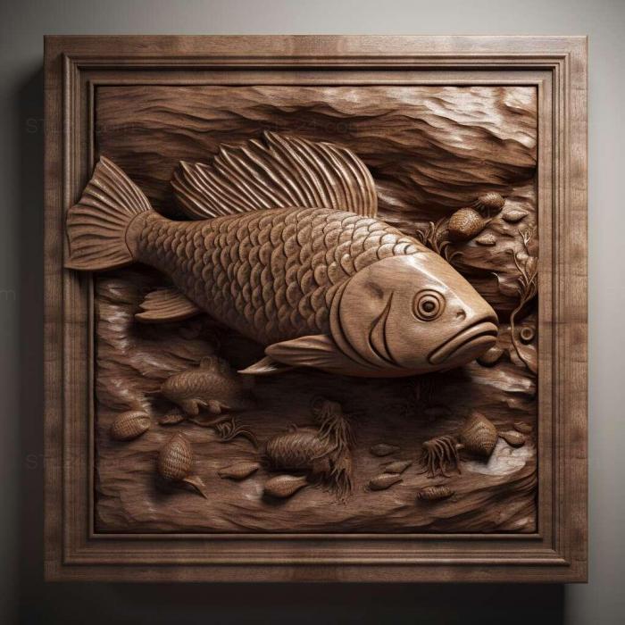 Nature and animals (Notobranch furzer fish 1, NATURE_3993) 3D models for cnc