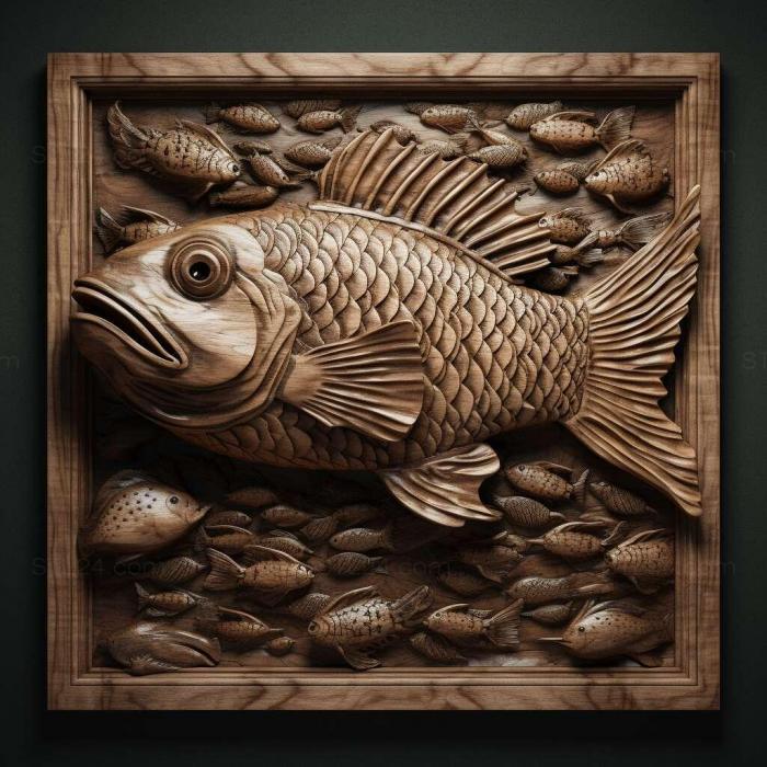 Nature and animals (Notobranch furzer fish 3, NATURE_3995) 3D models for cnc