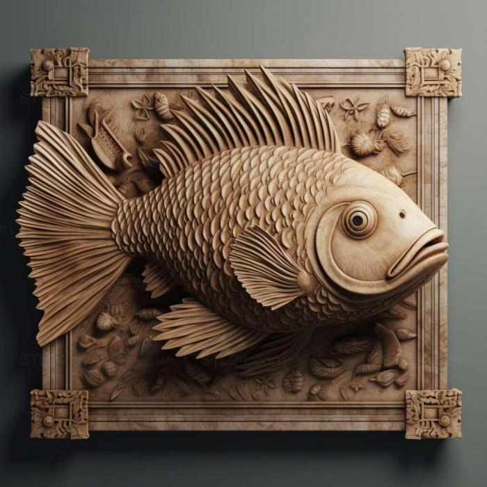 Nature and animals (st Ancistrus claro fish 4, NATURE_4) 3D models for cnc