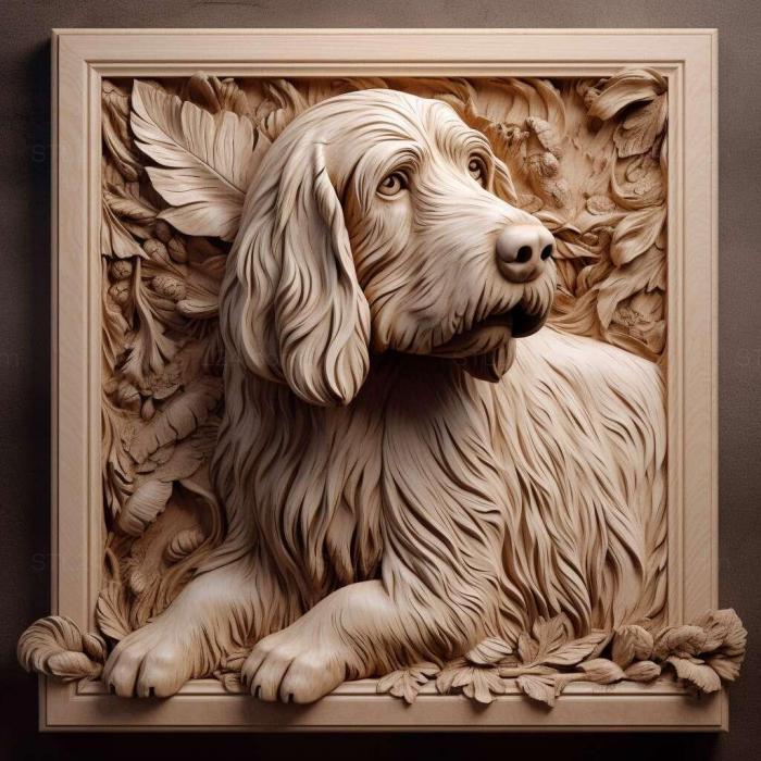 Nature and animals (st Small Vendean Basset Griffon dog 2, NATURE_4130) 3D models for cnc