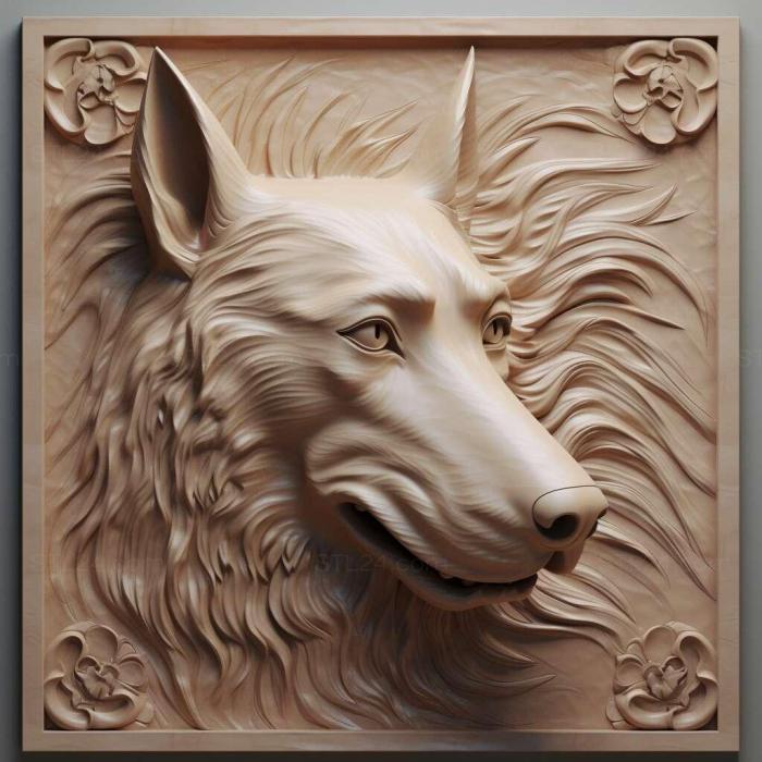 Nature and animals (st Andalusian podenko dog 4, NATURE_4156) 3D models for cnc