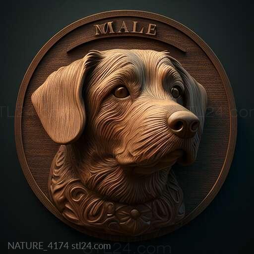 Nature and animals (st Millie dog famous animal 2, NATURE_4174) 3D models for cnc