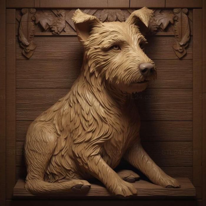 Nature and animals (Silichem Terrier dog 1, NATURE_4185) 3D models for cnc
