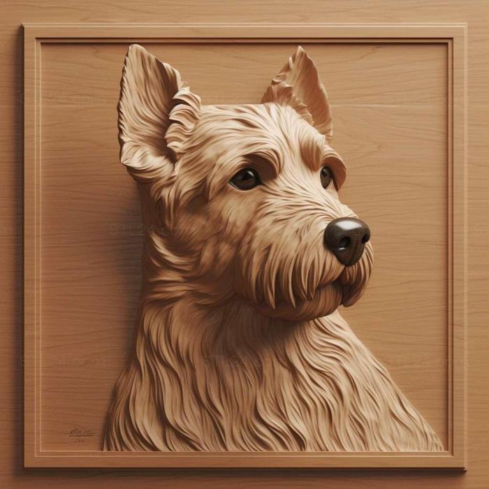 Nature and animals (Silichem Terrier dog 4, NATURE_4188) 3D models for cnc