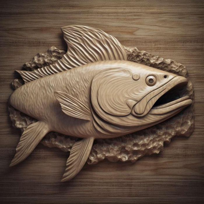 Nature and animals (st American catfish fish 1, NATURE_4205) 3D models for cnc
