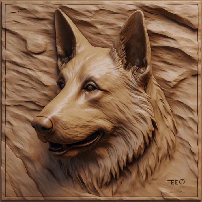 Nature and animals (Estrel Shepherd dog 3, NATURE_4215) 3D models for cnc
