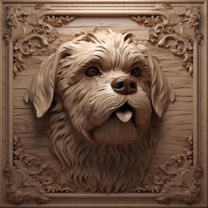 Nature and animals (Russian salon dog 3, NATURE_4347) 3D models for cnc