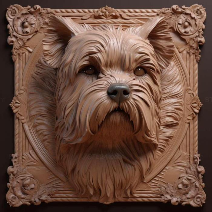 Nature and animals (Russian salon dog 4, NATURE_4348) 3D models for cnc
