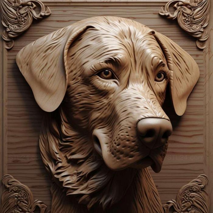 Nature and animals (Coolies dog breed dog 1, NATURE_4349) 3D models for cnc