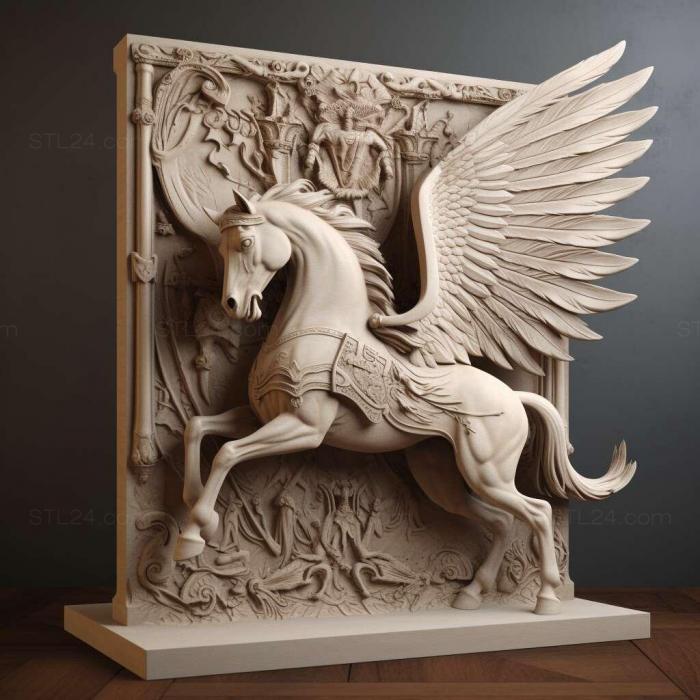 pegasus carved armour on stand 1