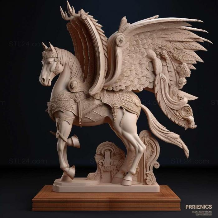 pegasus carved armour on stand 3